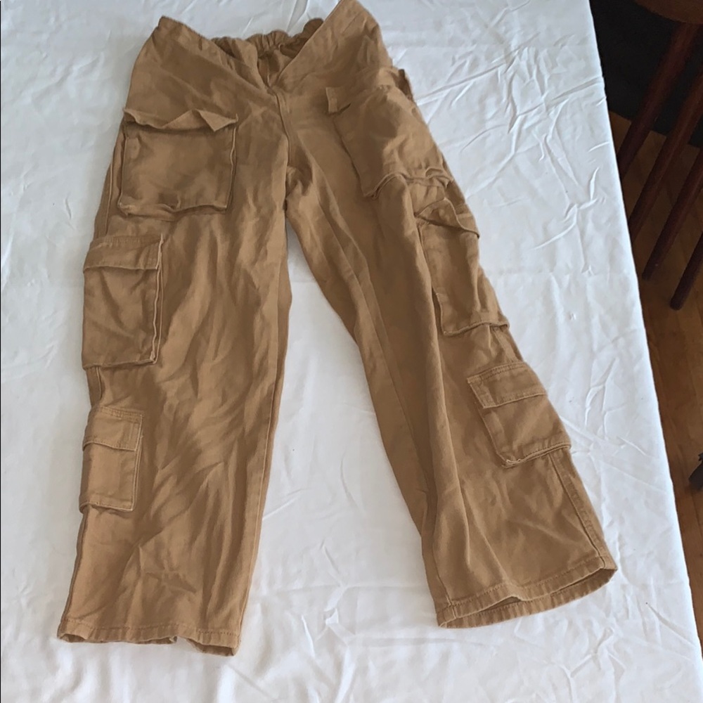 SHEIN Tan Cargo Pants Relaxed Fit